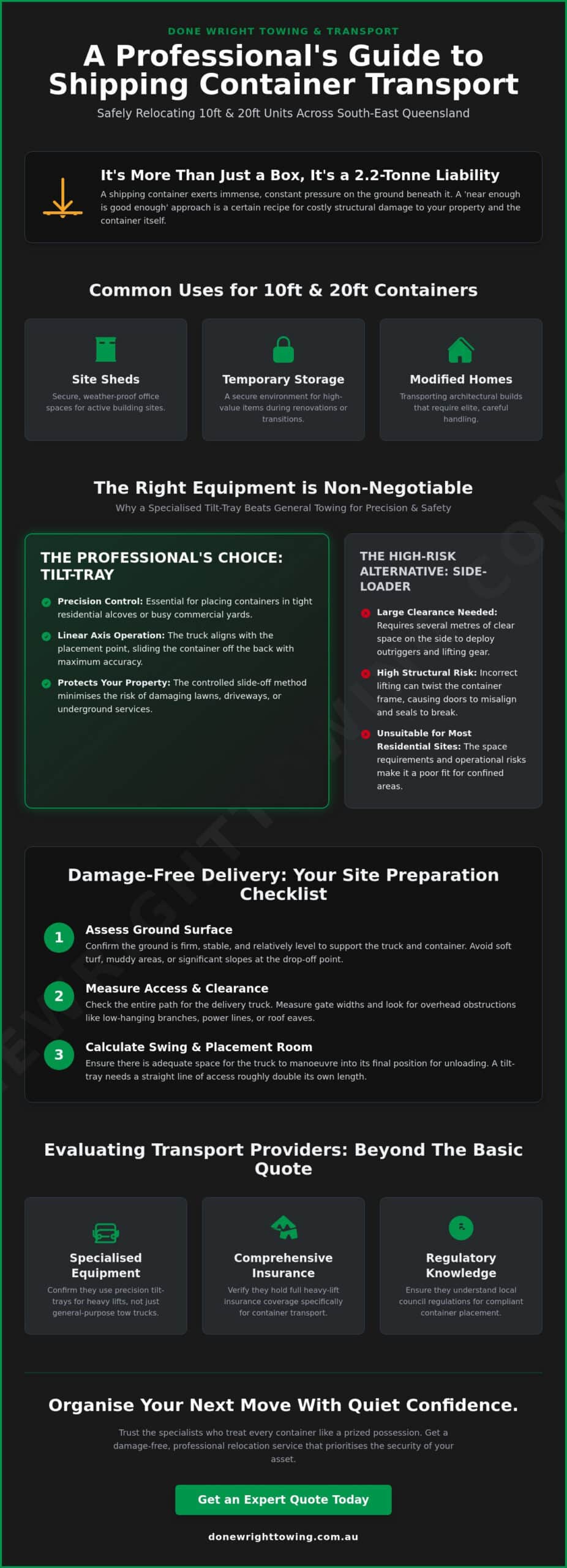 Shipping Container Transport in SE QLD: The 2026 Professional Guide