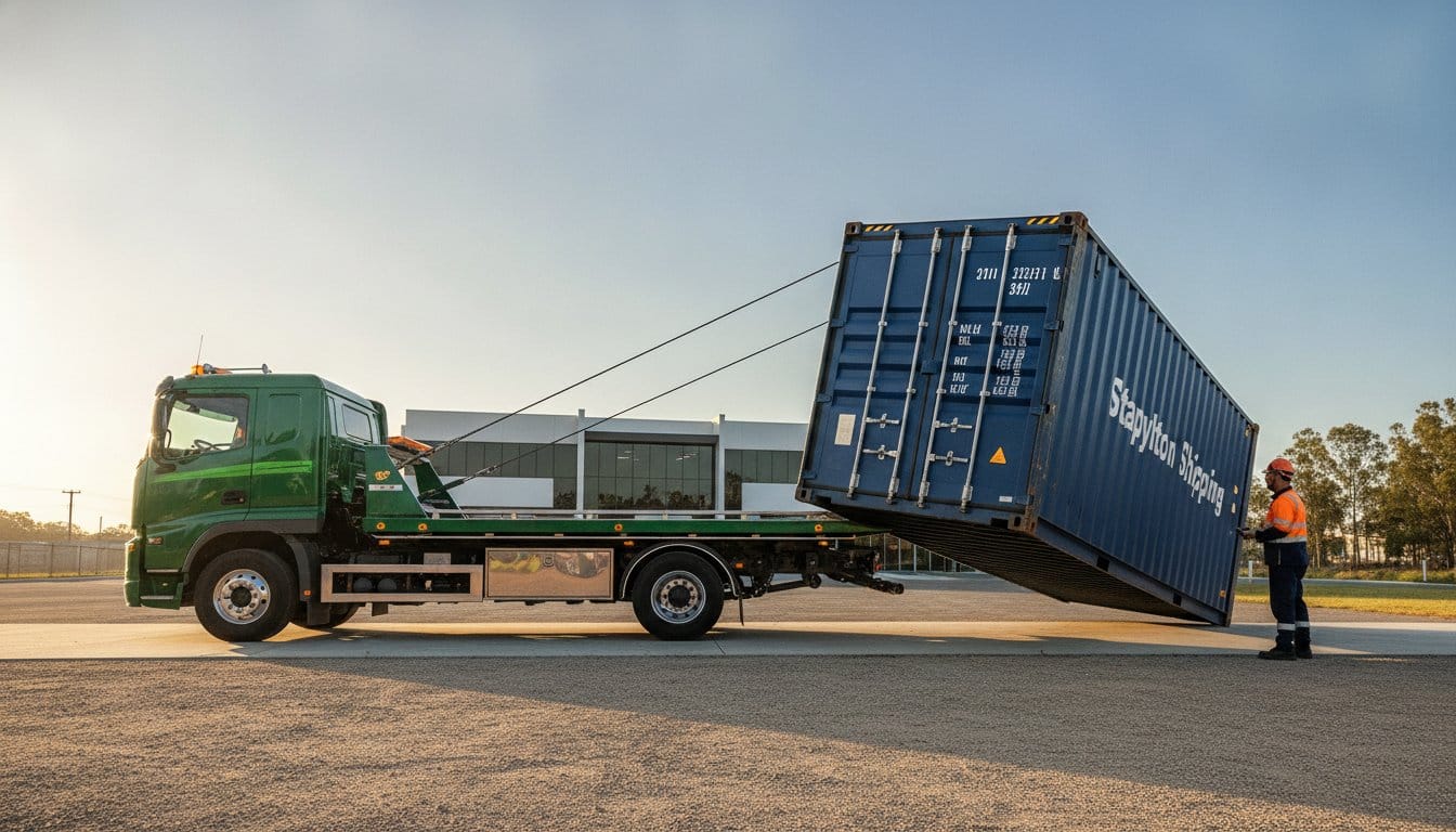 Shipping Container Towing in Stapylton & SE QLD: The 2026 Professional Guide