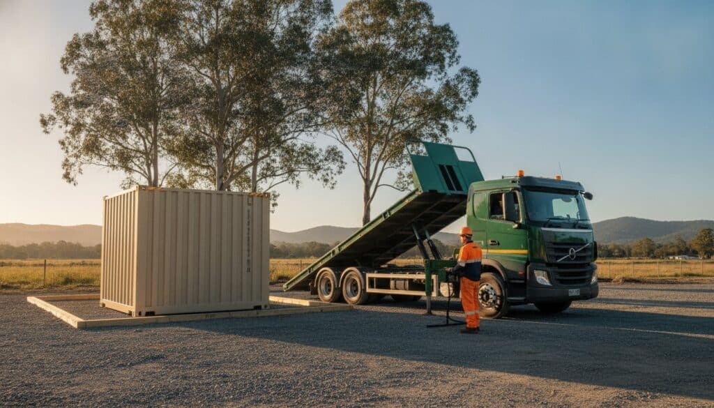 Container Relocation: Site Prep & Transport in SE QLD