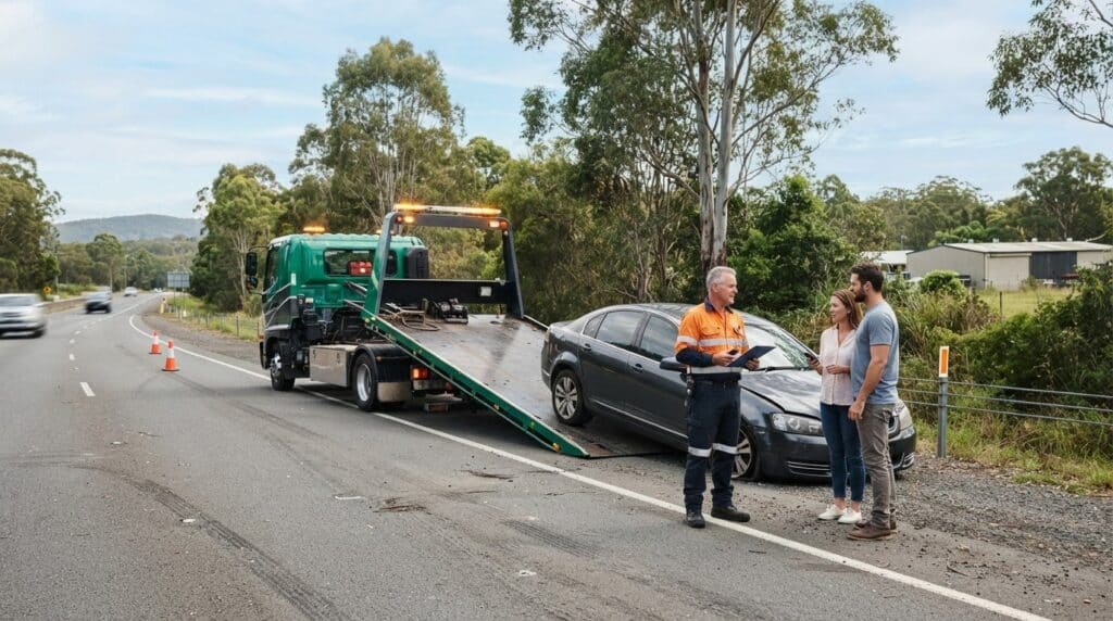 Emergency Tilt Tray Towing on the North Gold Coast: Accident Scene Checklist